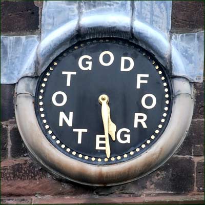 Clock at Cheadle
