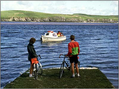 Cape Wrath ferry arriving