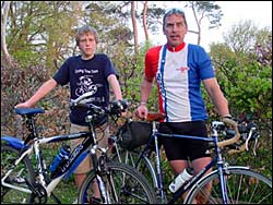 Ben Brodie, Graham Brodie with bikes