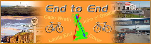 END TO END - Land's End John O'groats & Dover to Cape Wrath