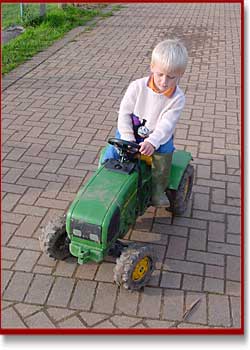 Tom on tractor again.