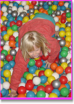 Jenny in the ball pool